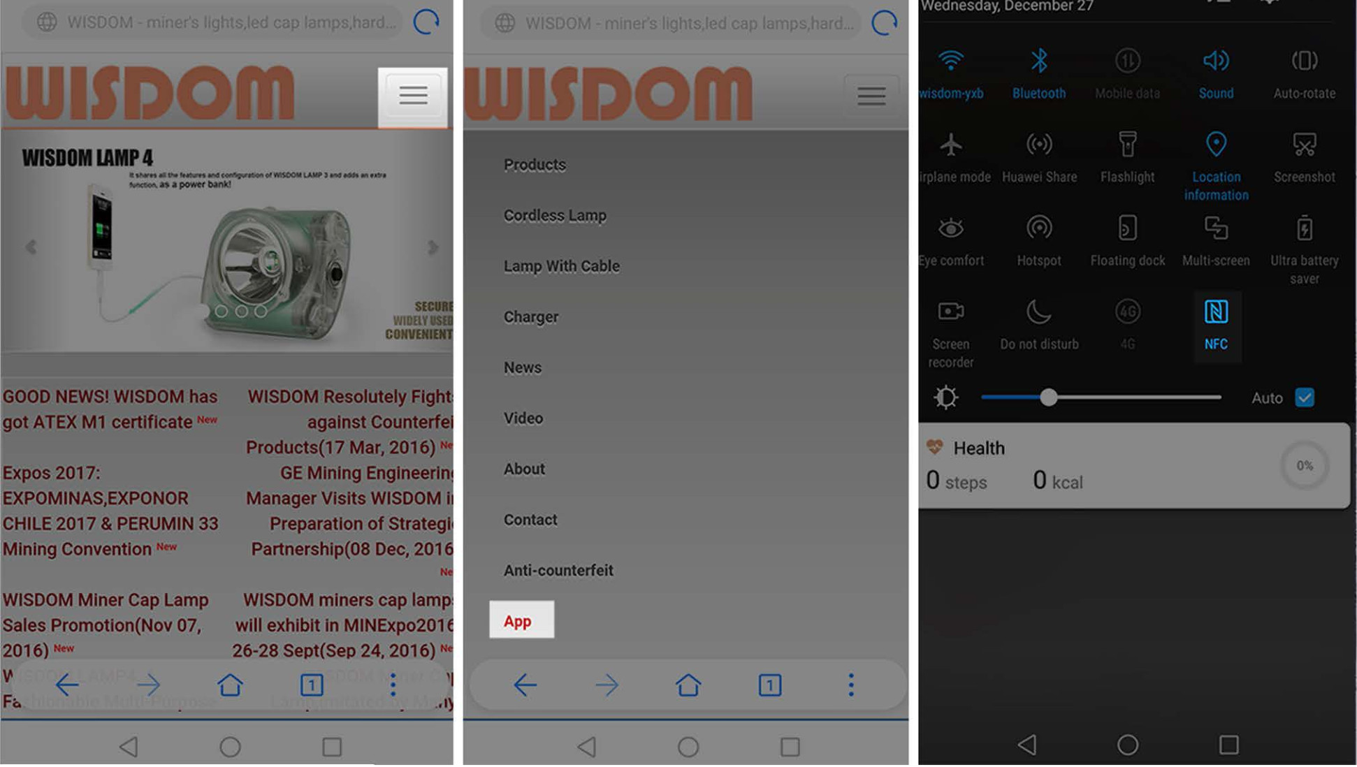 install wisdom NFC APP