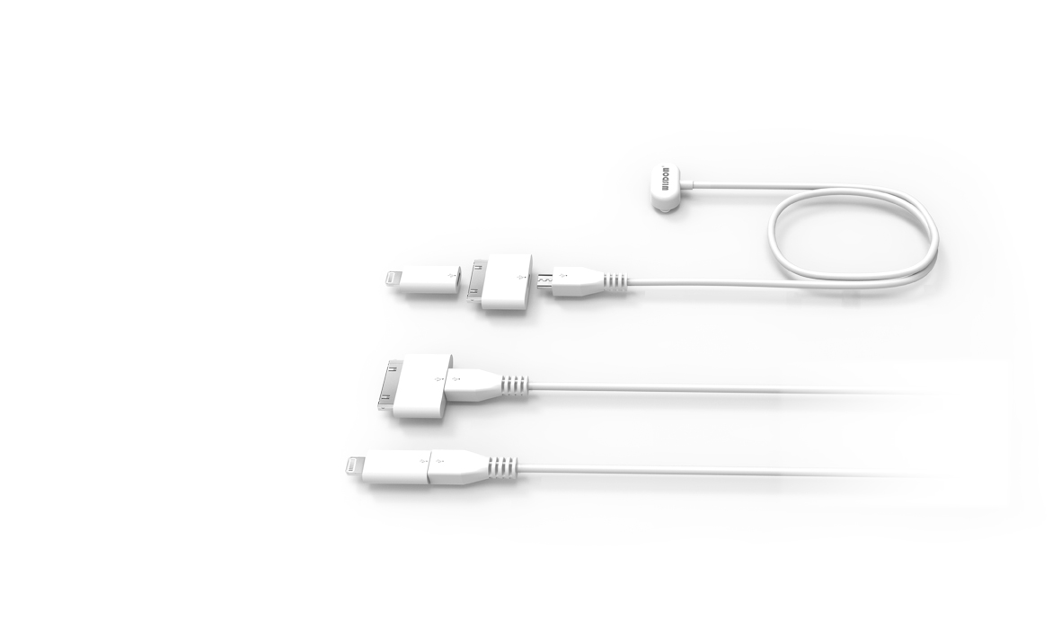 Output line: Has various charging connectors